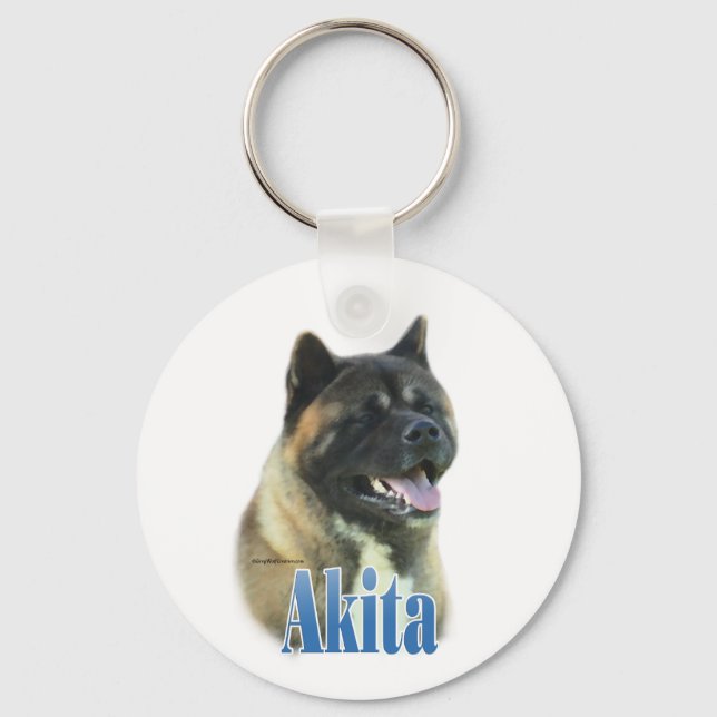 Porte-clés Nom Akita (Recto)