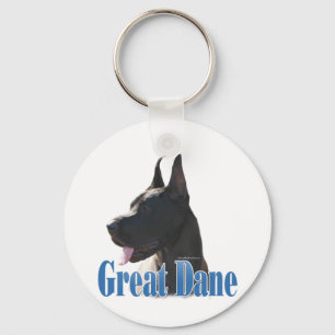 Porte-clés Nom Black Great Dane