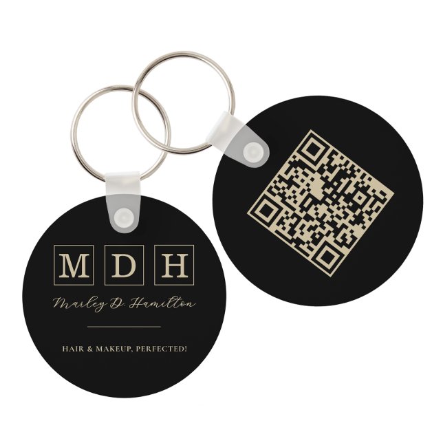 Porte-clés Nom commercial promotionnel de code QR (Créateur téléchargé)