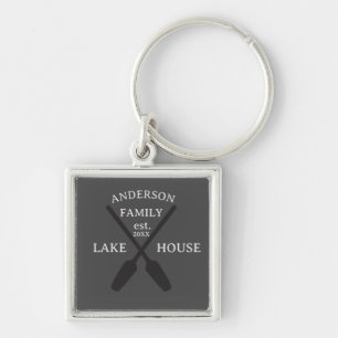Porte-clés Nom de famille personnalisé Lake House
