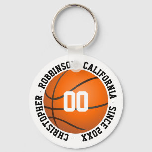 Porte-clés Nom de joueur de basketball personnalisé