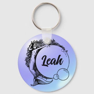 Porte-clés Nom de la sirène Porte - clé personnalisé - Leah
