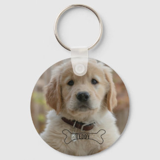 PORTE-CLÉS NOM DE PHOTO DE CHIOT CHIEN OS MEILLEUR CHIEN MAMA