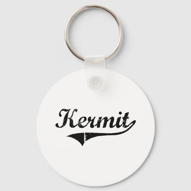 Porte-clés Nom de style classique Kermit (Recto)