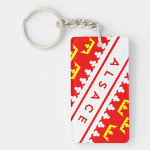 Porte-clés nom des textes de drapeau de pays de la France de