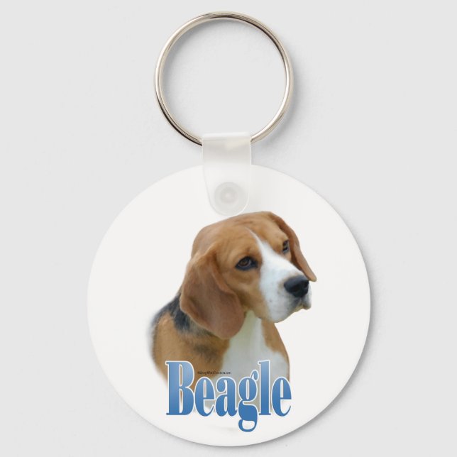 Porte-clés Nom du beagle (Recto)