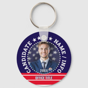 Porte-clés Nom du candidat de la campagne électorale politiqu