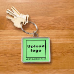 Porte-clés Nom et logo de l'entreprise, Carré vert clair Prem<br><div class="desc">Porte - clé couleur argent que vous pouvez customiser pour mettre votre nom d'entreprise et logo. Vous pouvez l'inclure dans vos produits promotionnels, cadeaux ou cadeaux offerts à vos clients ou clients pour promouvoir votre marque. Un accessoire que vous pouvez inclure dans vos documents marketing pour annoncer votre entreprise. Porte...</div>
