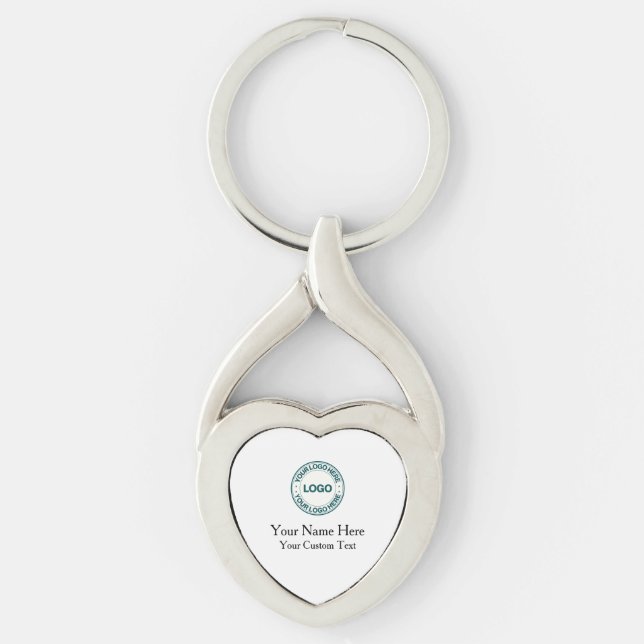 Porte-clés Nom et logo personnalisés (Devant)