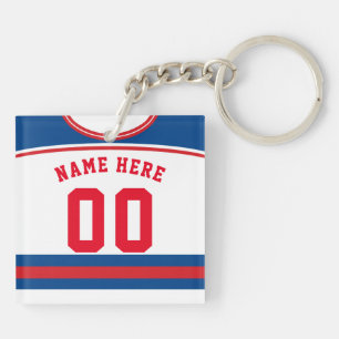 Porte-clés Nom et numéro Clavier Jersey, Crosse de hockey