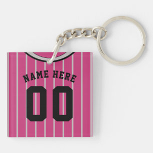 Porte-clés Nom et numéro Clavier Jersey, softball de baseball