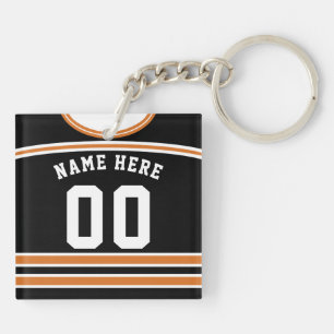 Porte-clés Nom et numéro Hockey Jersey Keyring, Lacrosse
