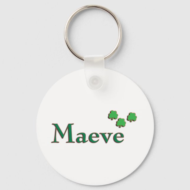 Porte-clés Nom irlandais Maeve (Recto)