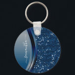 Porte-clés Nom manuscrit Marine Blue Metal Parties scintillan<br><div class="desc">Cette conception peut être personnalisée dans la zone fournie en modifiant la photo et/ou le texte. Vous pouvez également le customiser en cliquant sur Personnaliser ce Modèle, puis en choisissant l'option cliquer pour customiser et supprimer ou modifier la couleur de l'arrière - plan, ajouter du texte, modifier la couleur ou...</div>