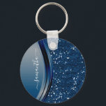 Porte-clés Nom manuscrit Marine Blue Metal Parties scintillan<br><div class="desc">Cette conception peut être personnalisée dans la zone fournie en modifiant la photo et/ou le texte. Vous pouvez également le customiser en cliquant sur Personnaliser ce Modèle, puis en choisissant l'option cliquer pour customiser et supprimer ou modifier la couleur de l'arrière - plan, ajouter du texte, modifier la couleur ou...</div>