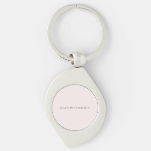 Porte-clés Nom Minimaliste Moderne Simple Couleur Pastel
