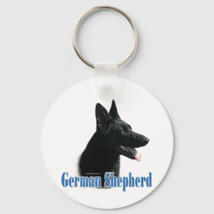 Porte-clés Nom noir berger allemand