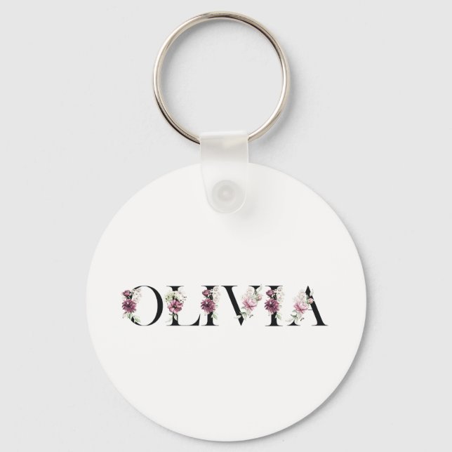 Porte-clés Nom Olivia (Recto)