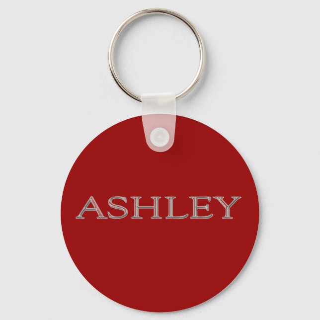 Porte-clés Nom personnalisé Ashley (Recto)