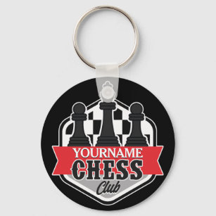 Porte-clés Nom personnalisé Chess Player Club Checkmate