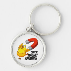 Porte-clés Nom personnalisé Chick Magnet porte - clés