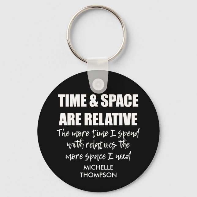 Porte-clés Nom personnalisé Fun Family Cote (Recto)