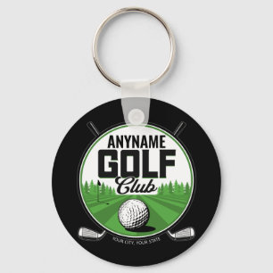 Porte-clés NOM personnalisé Golfing Pro Golf Club Player