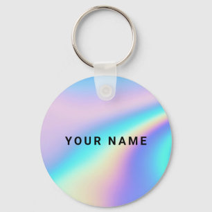 Porte-clés Nom personnalisé holographique