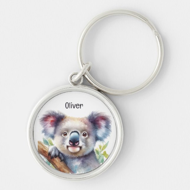 Porte-clés Nom personnalisé Little Koala Oear Animal Australi (Devant)