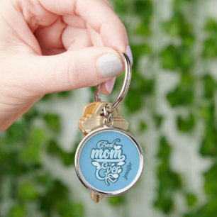 Porte-clés Nom personnalisé "Meilleure Maman de tous les temp