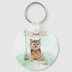 Porte-clés Nom personnalisé Norfolk Terrier chien animal de c