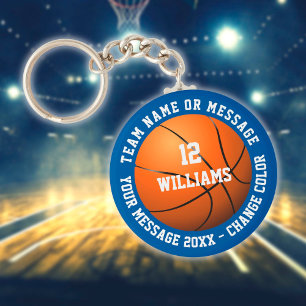 Porte-clés Nom personnalisé Numéro Équipe Nom Basketball