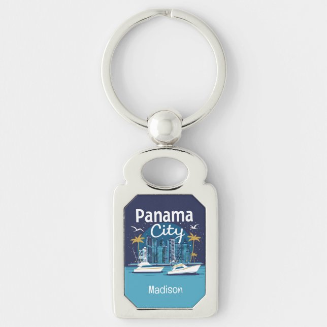 Porte-clés Nom personnalisé Panama City (Devant)