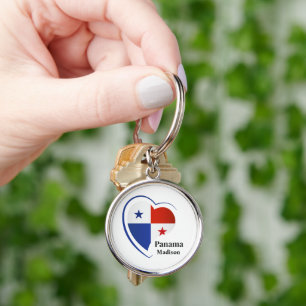Porte-clés Nom personnalisé Panama Love