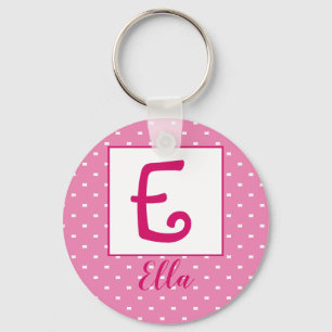 Porte-clés Nom personnalisé/ porte - clé initial