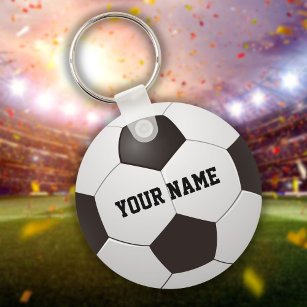 Porte-clés Nom personnalisé Soccer Ball Porte - clé cadeau