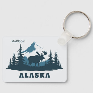 Porte-clés Nom personnalisé & Texte ALASKA