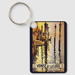Porte-clés Nom personnalisé Venise (Venise) Vintage voyage