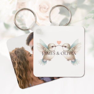 Porte-clés Nom Photo Romantique Colibri