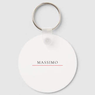 Porte-clés Nom propre Décoratif Chic Simple Uni Noir Blanc