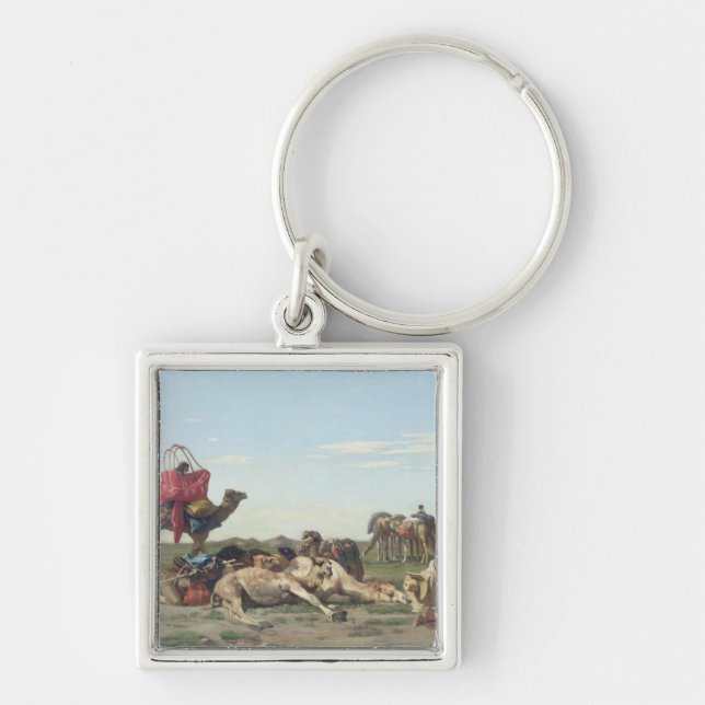 Porte-clés Nomades dans le désert, 1861 (Devant)