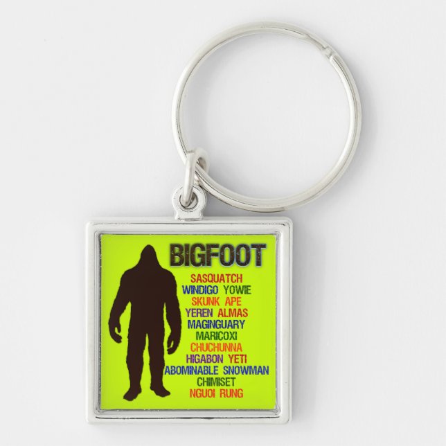 Porte-clés Noms de Bigfoot (Devant)