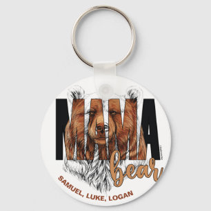 Porte-clés Noms personnalisés Mama Bear - © GraphicLoveShop