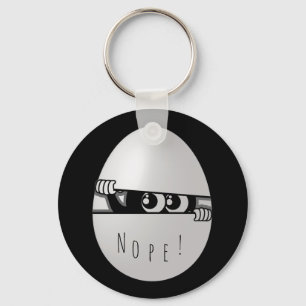 Porte-clés Non ! Pas aujourd'hui drôle introverti