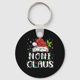 Porte-clés Noni Claus Noël Père Noël Famille jumelée chapeau