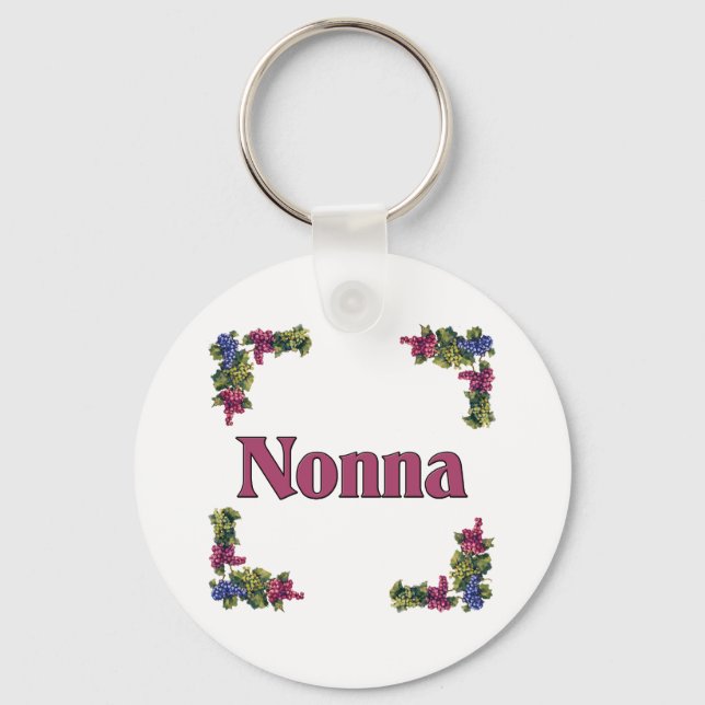 Porte-clés Nonna (grand-mère italienne) (Recto)