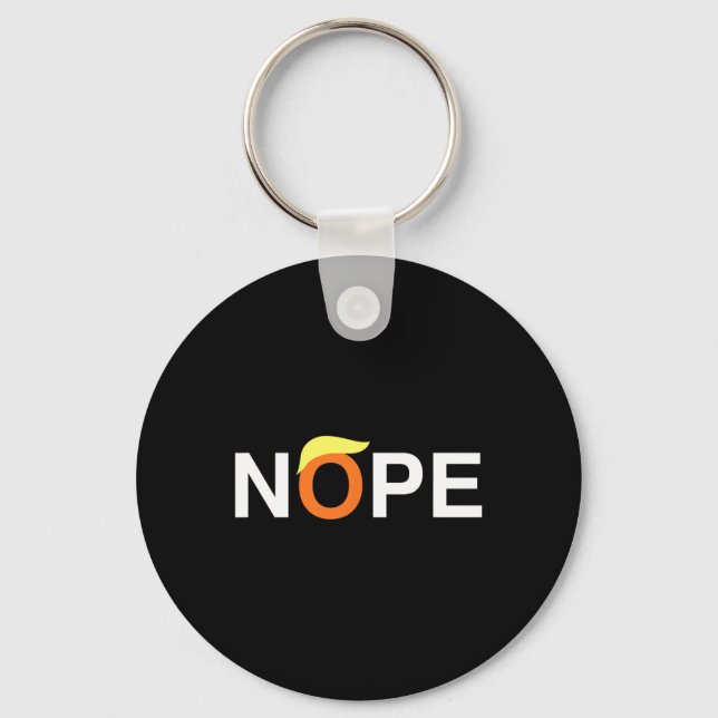 Porte-clés Nope Funny Anti-Trump (Recto)