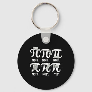 Porte-clés Nope Pi Day Drôle Masque Visage Enseignant Quaran
