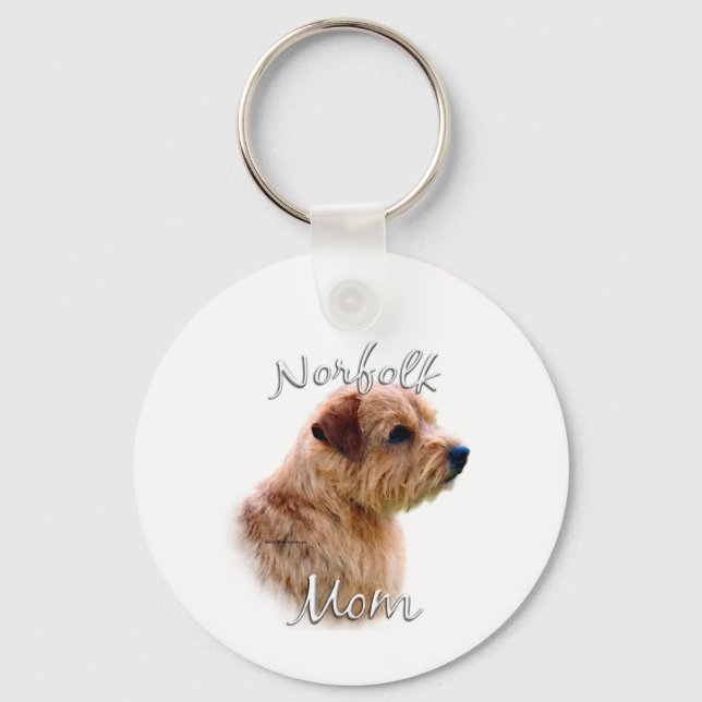Porte-clés Norfolk Terrier Maman 2 (Recto)