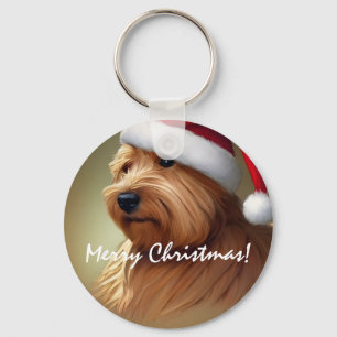 Porte-clés Norfolk Terrier Noël